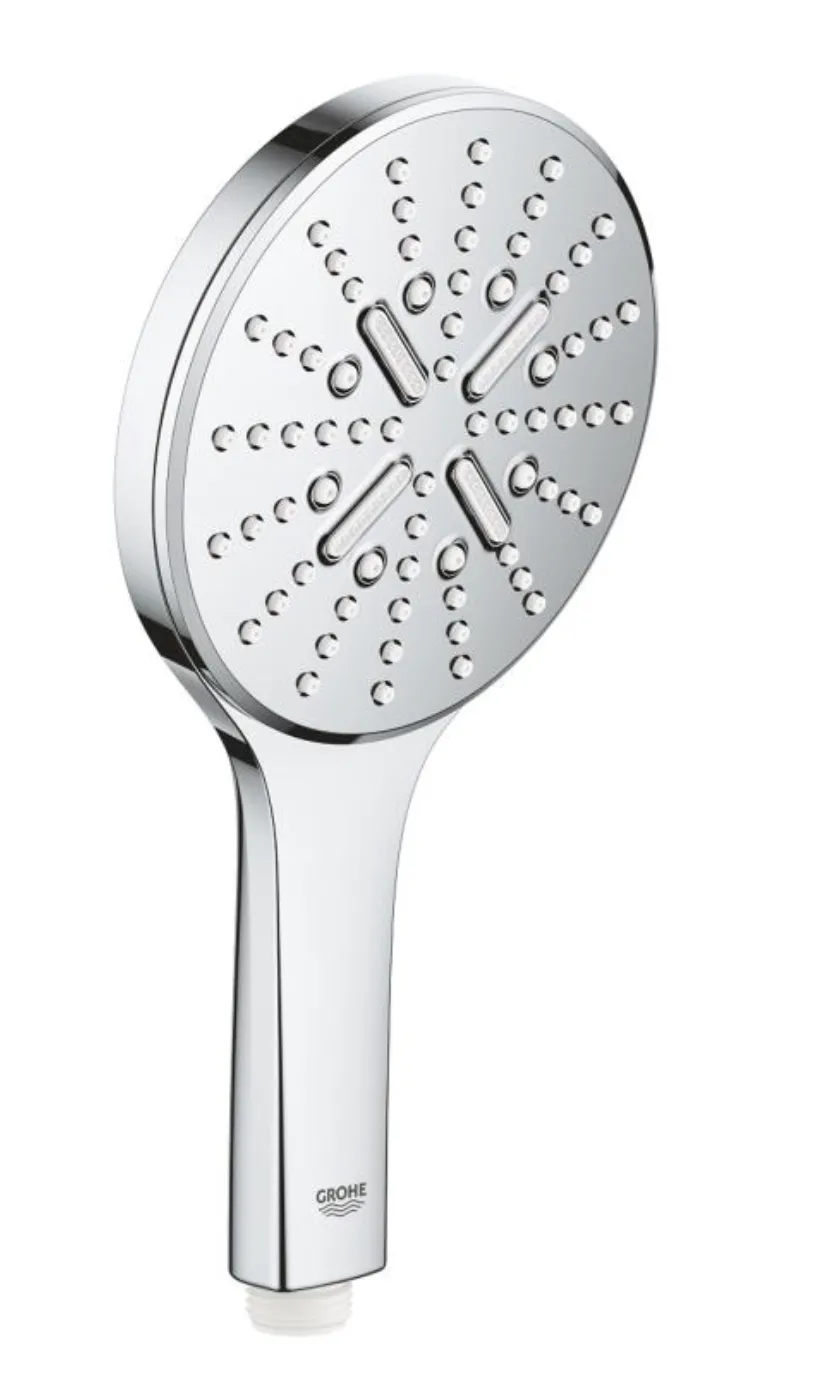 Set sistem de duș cu montaj pe perete Grohe Rainshower SmartActive 310 cu baterie termostatică, duș fix Rainshower Mono 310 și duș de mână Rainshower SmartActive 130 (26647000)
