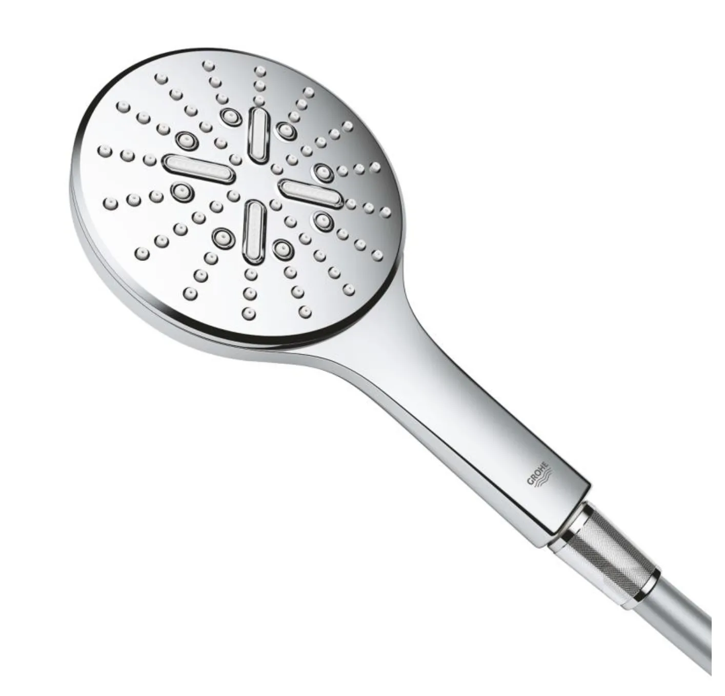 Set sistem de duș cu montaj pe perete Grohe Rainshower SmartActive 310 cu baterie termostatică, duș fix Rainshower Mono 310 și duș de mână Rainshower SmartActive 130 (26647000)