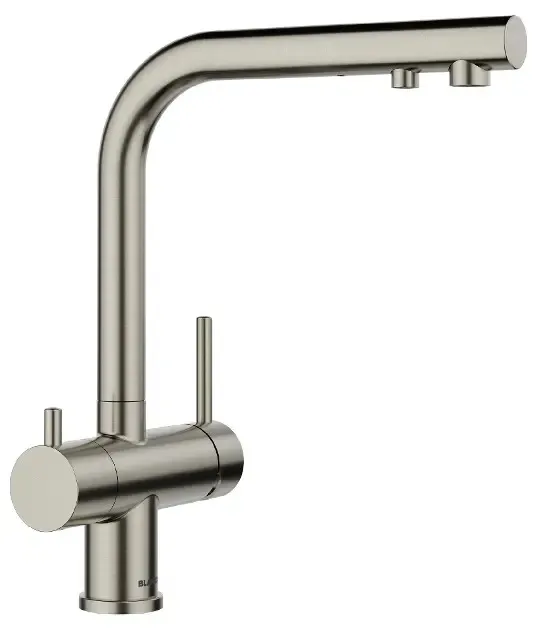 Baterie de bucătărie 3 în 1 Blanco Fontas II RH HP (Satin Dark), pentru filtru de apă, presiune înaltă