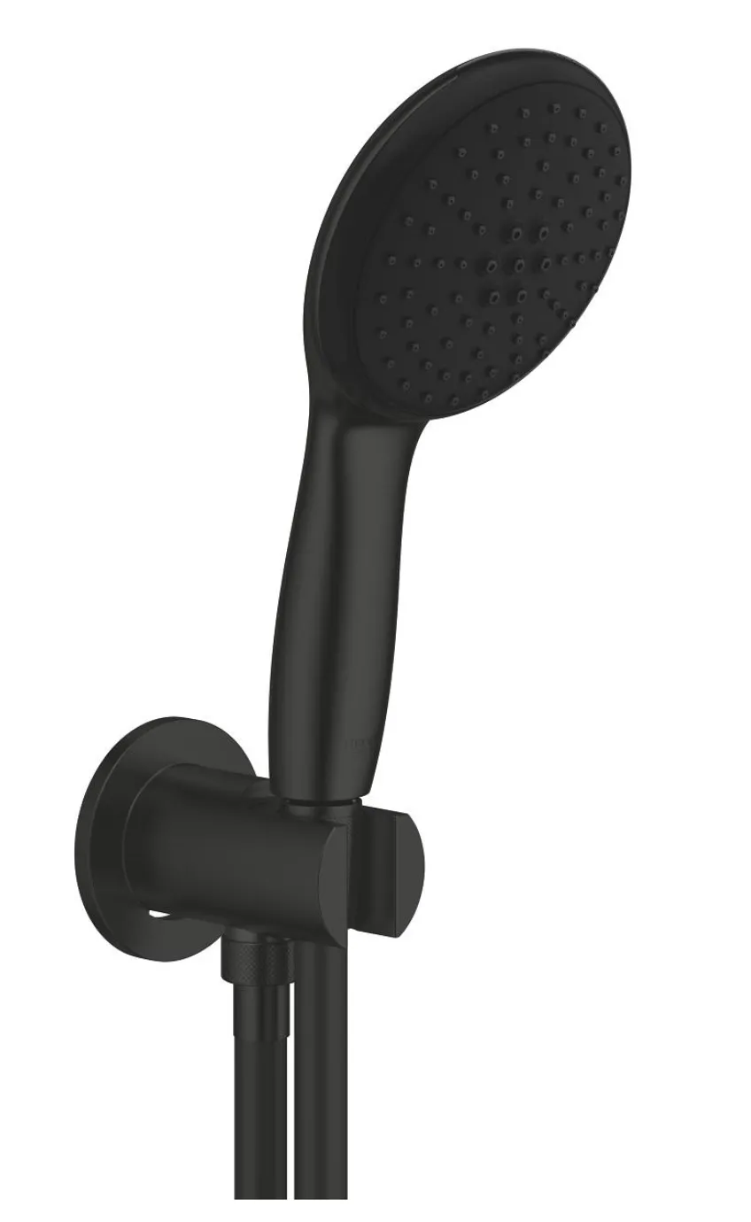 Set sistem de dus incastrat Grohe Grohtherm SmartControl cu baterie termostatica , dus fix Tempesta 250 si dus de mana Phantom Black UA26415SC10