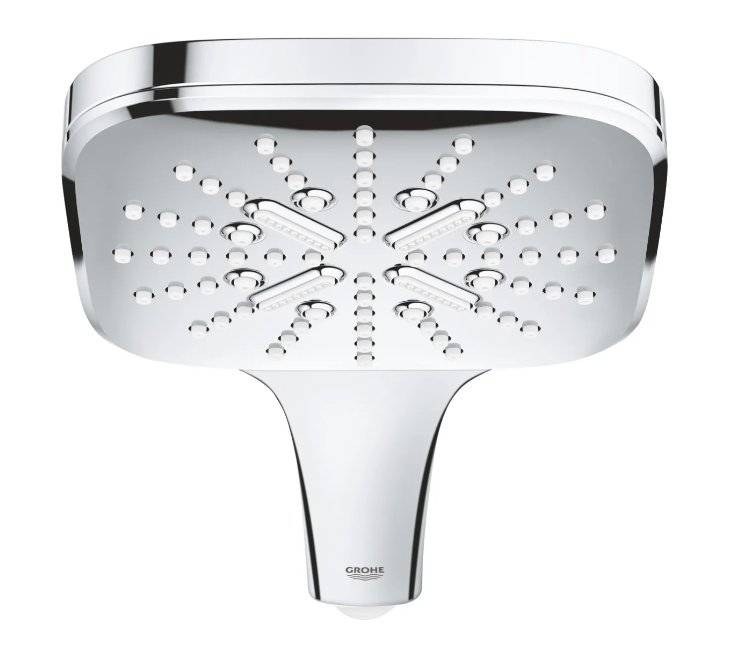 Set sistem de duș cu montaj pe perete Grohe Rainshower SmartActive Cube 310 cu baterie termostatică, duș fix Rainshower SmartActive Cube 310 și duș de mână Rainshower SmartActive Cube 130 (26649000)