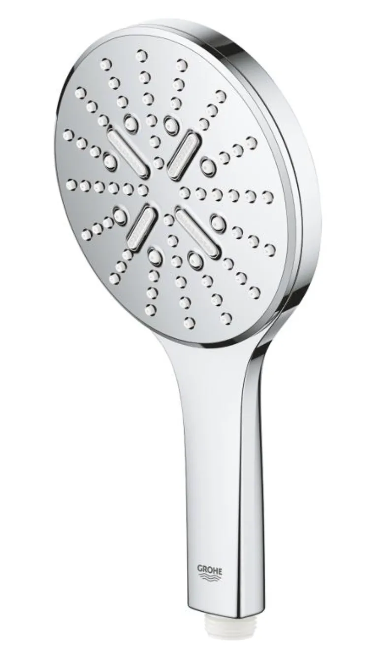 Set sistem de duș cu montaj pe perete Grohe Rainshower SmartActive 310 cu baterie termostatică, duș fix Rainshower Mono 310 și duș de mână Rainshower SmartActive 130 (26647000)