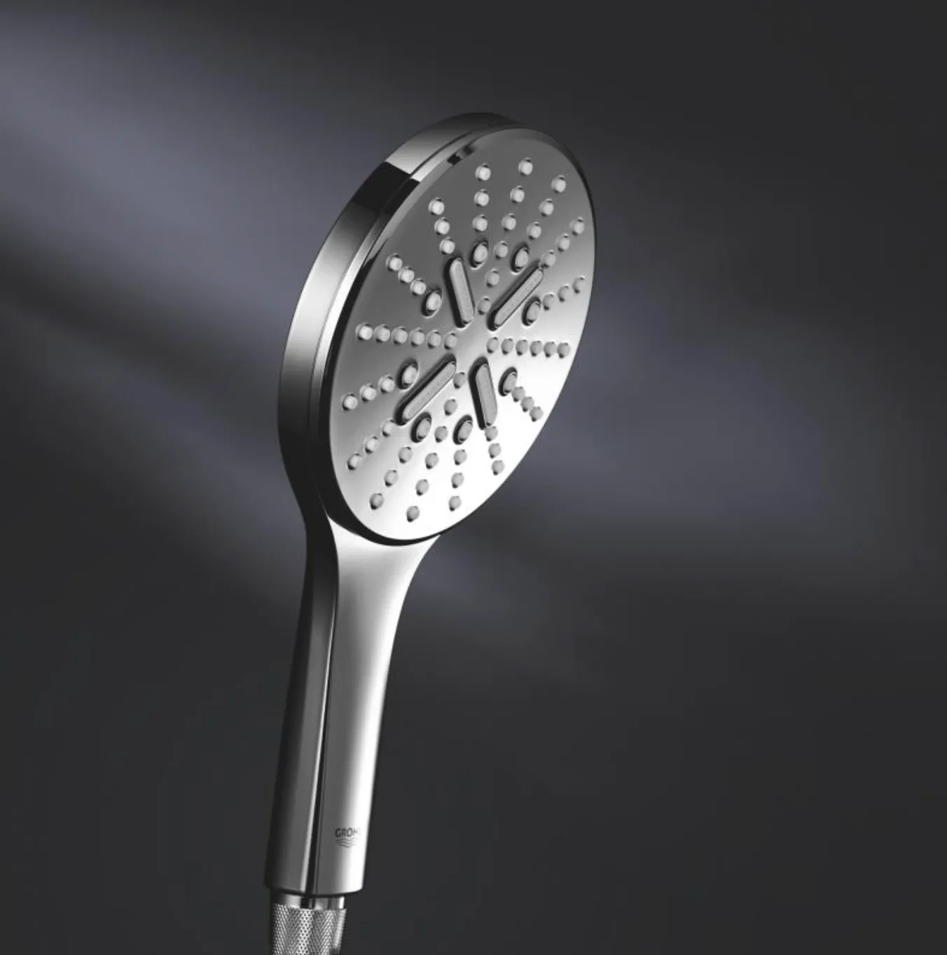 Set sistem de duș cu montaj pe perete Grohe Rainshower SmartActive 310 cu baterie termostatică, duș fix Rainshower Mono 310 și duș de mână Rainshower SmartActive 130 (26647000)
