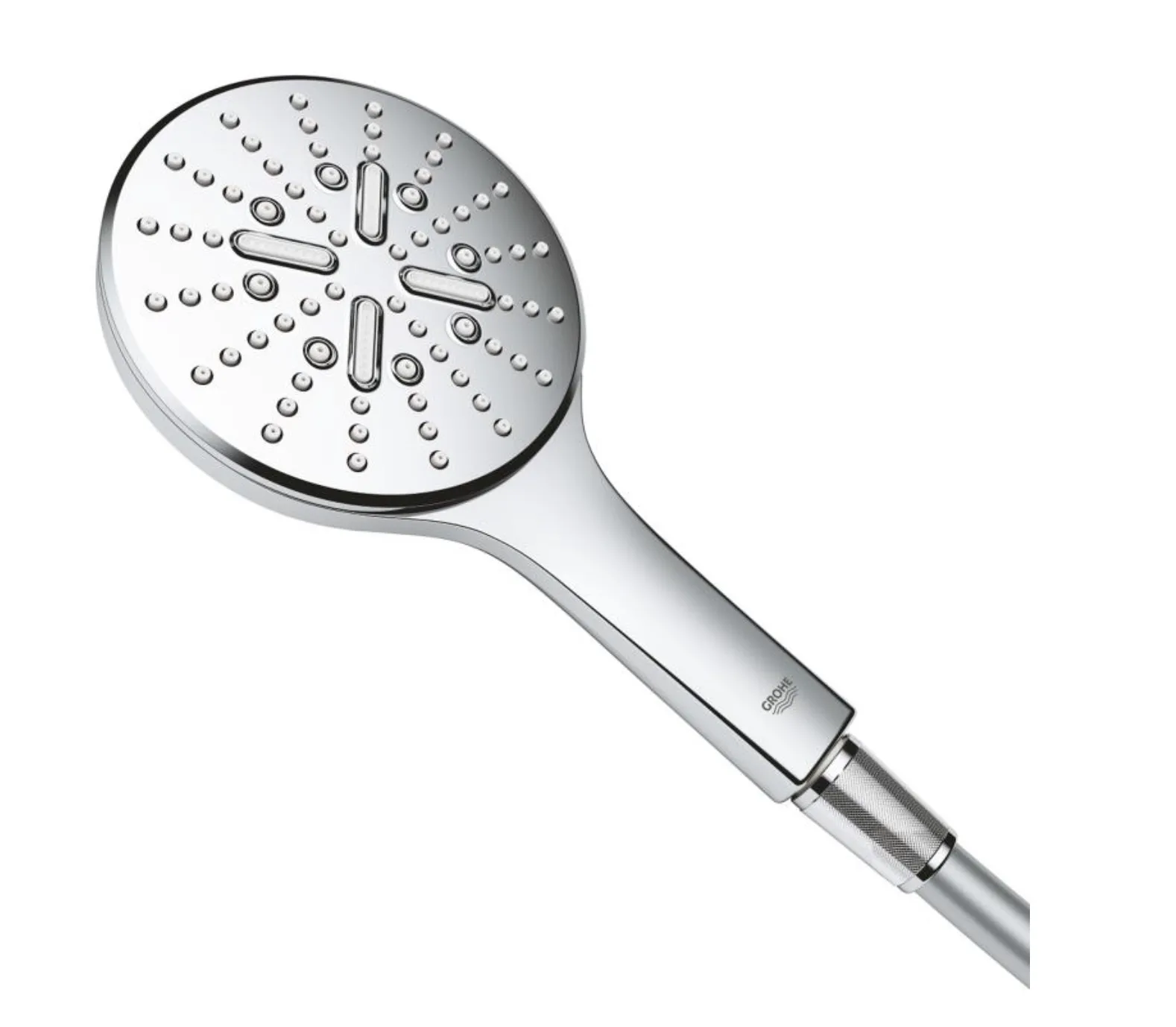 Set sistem de duș cu montaj pe perete Grohe Rainshower SmartActive 310 cu baterie termostatică, duș fix Rainshower Cosmopolitan 310 și duș de mână Rainshower SmartActive 130 (27966001)