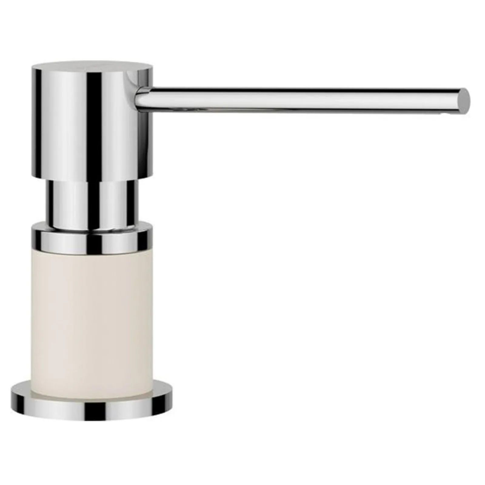 Dozator de săpun lichid încorporabil Blanco Lato (Alb soft / Soft White), umplere pe sus