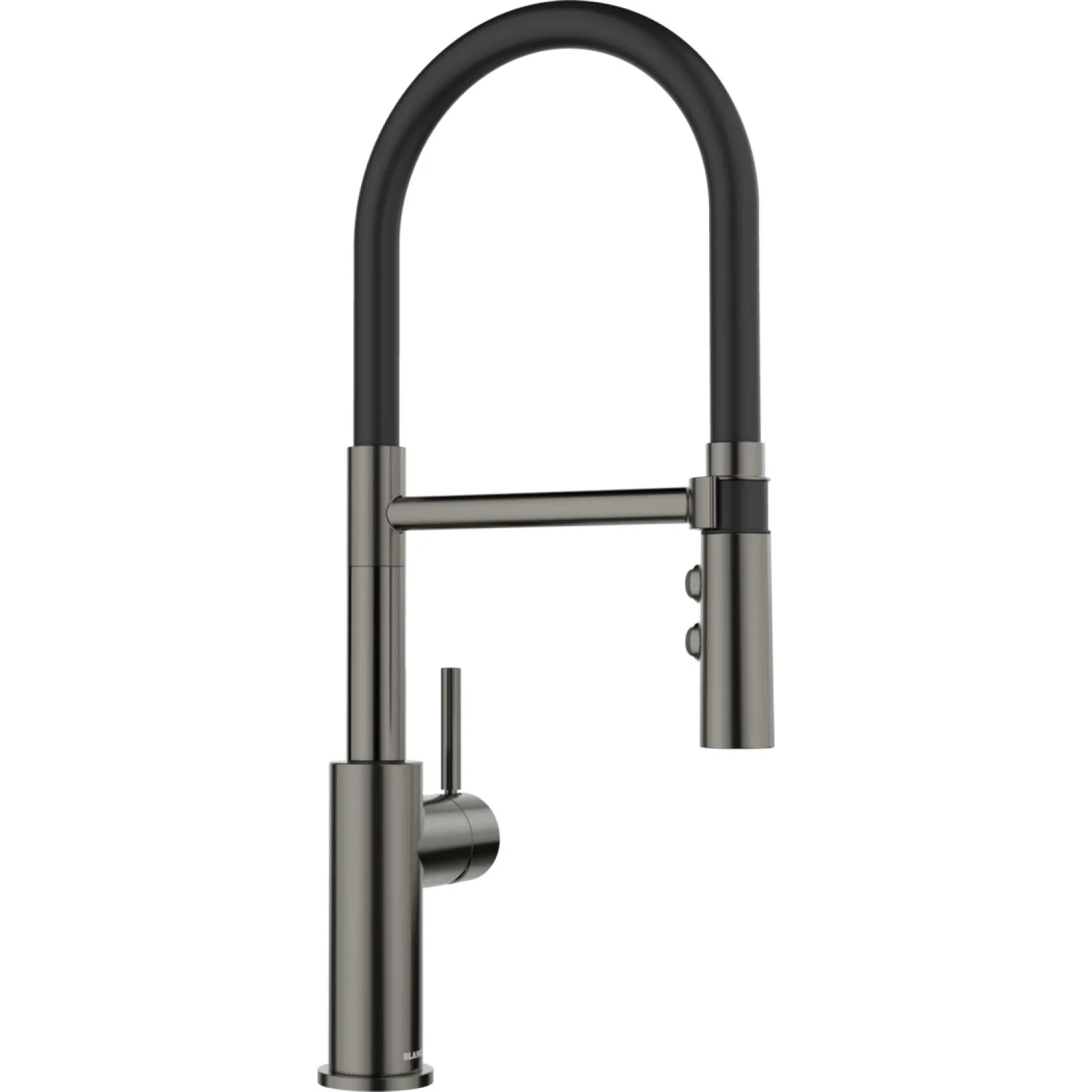 Baterie de bucătărie Blanco Catris-S Flex (Satin Dark), cu pipă flexibilă și duș extractibil