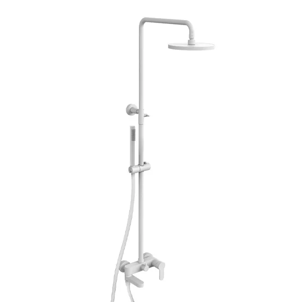 Set de duș Paffoni Light, alb mat