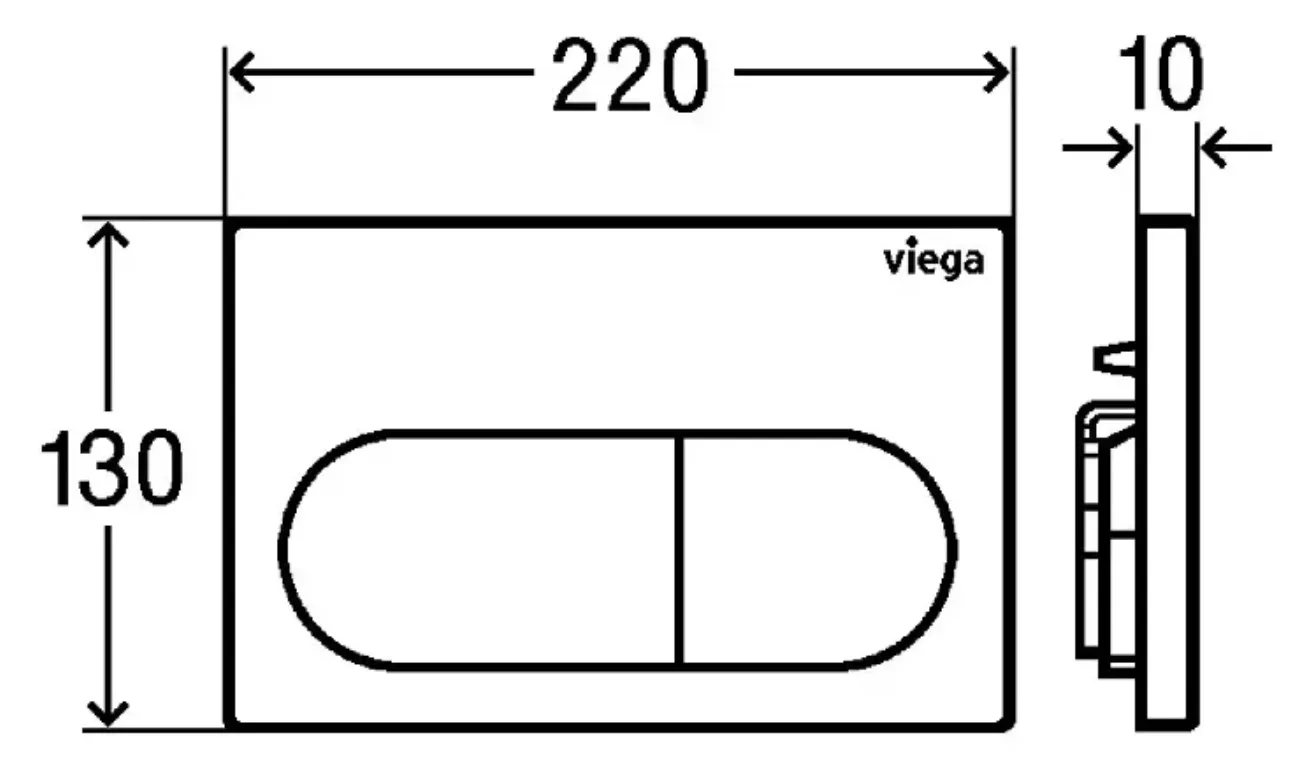 Buton de scurgere VIEGA PREVISTA 773748 Visign for Life 6 crom