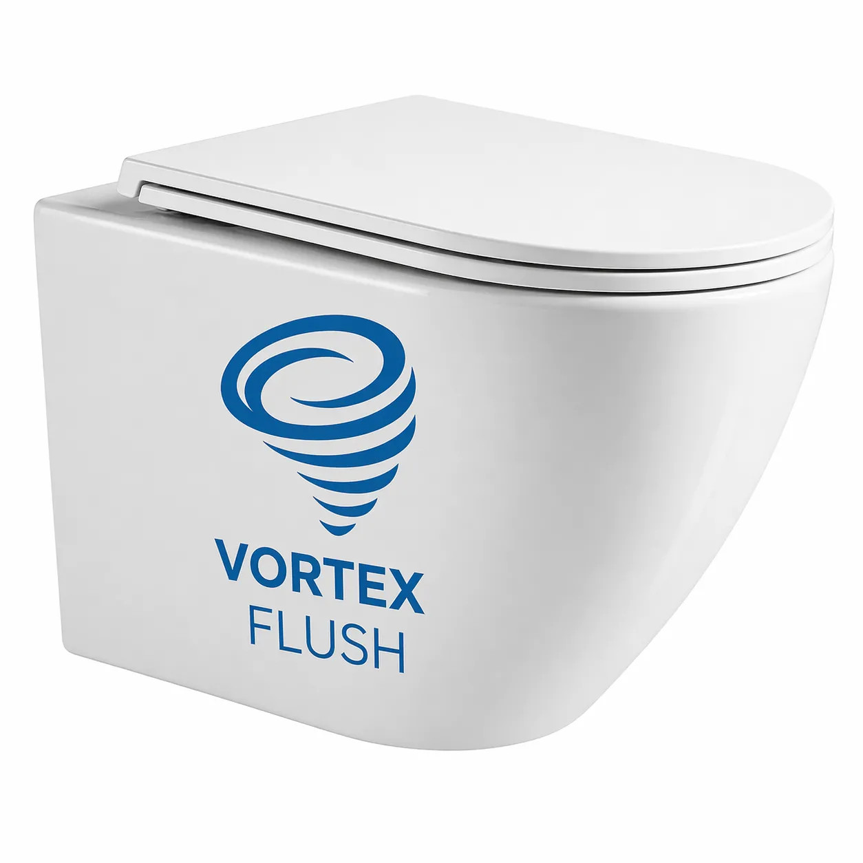 Vas WC suspendat Devit Flow  495x365x365 mm cu capac Soft-Close Vortex Flush   alb lucios  DFL0460111W