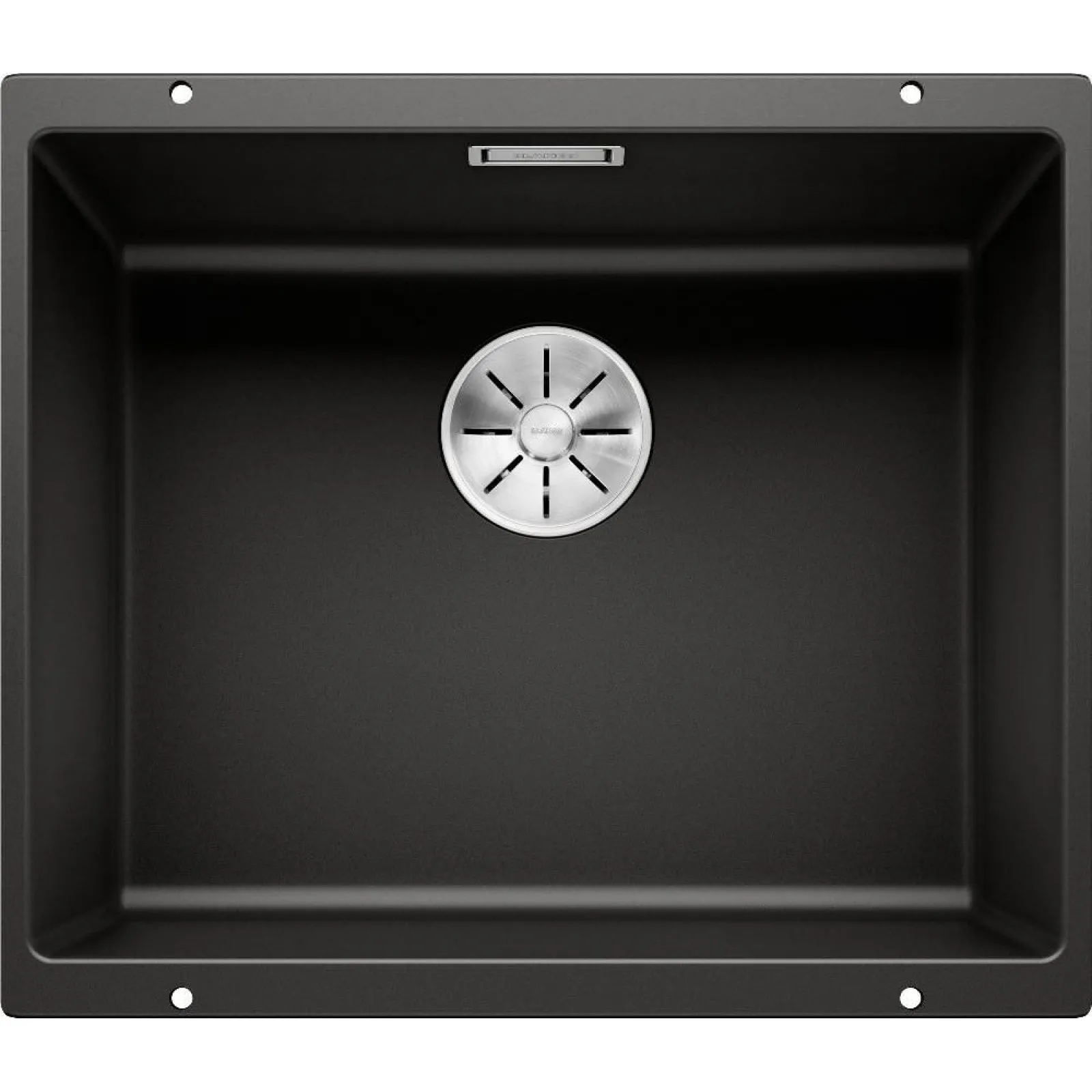 Chiuvetă de bucătărie din granit Blanco Subline 500-U (Black), montare sub blat
