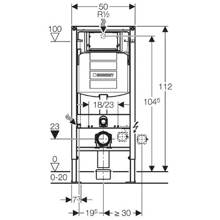 Instalarea Geberit Duofix UP320 pentru closet suspendat