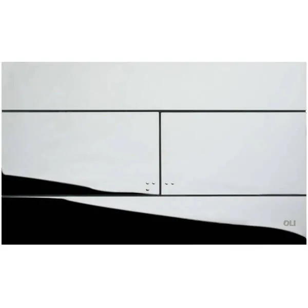 Instalație pentru vas WC Oli 80 cu buton de acționare Slim crom și garnitură fonică 586626