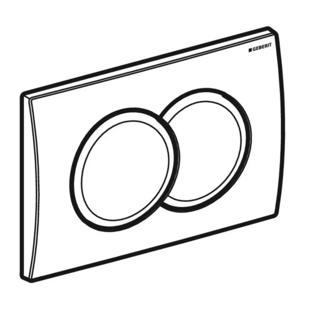 Buton de acționare Geberit Delta01 115.107.21.1 crom mat