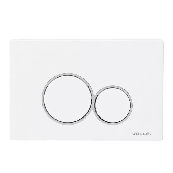 Set toaletă suspendată ALBA 52,5 * 36 * 40cm +VOLLE MASTER EVO cu buton VISO EVO alb lucios