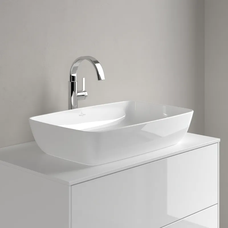 Lavoar pe blat Villeroy & Boch Artis 580 - 385 mm, White Alpin (41725801)