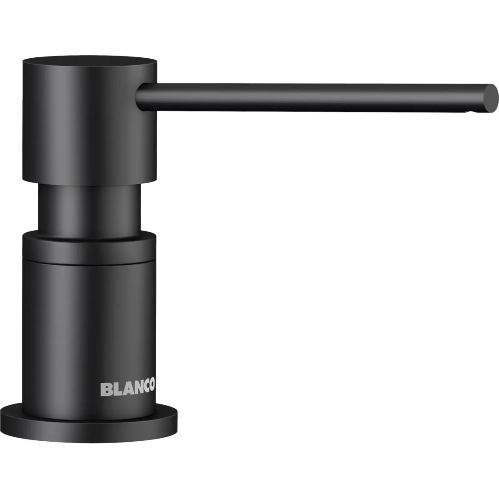 Dozator de săpun lichid încorporabil Blanco Lato (Negru mat / Matt Black), umplere pe sus