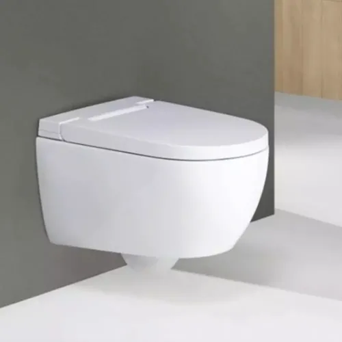 Vas WC suspendat cu funcție de bideu Geberit AquaClean Alba KeraTect, alb (146.350.01.1)