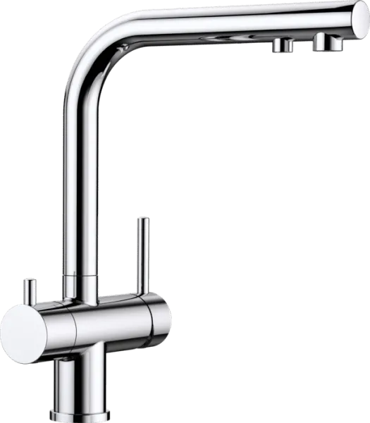 Baterie de bucătărie 3 în 1 Blanco Fontas-II S (Aspect Inox / UltraResist), pentru filtru de apă, cu pipă extractibilă