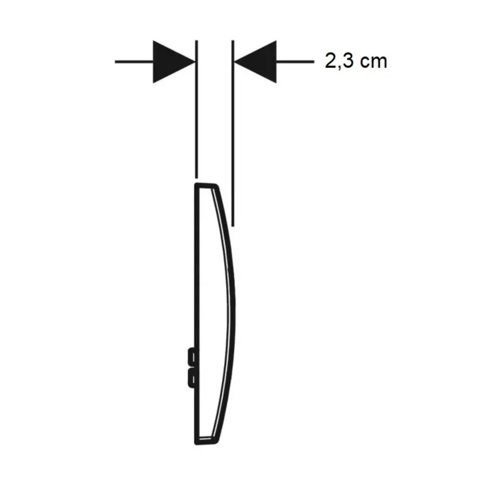 Buton de acționare Geberit Delta20  115.127.46.1 crom mat