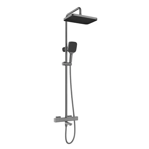 Coloană de duș Mixxus Premium VIRGO 009-J GRAPHITE cu baterie termostatică MI6647