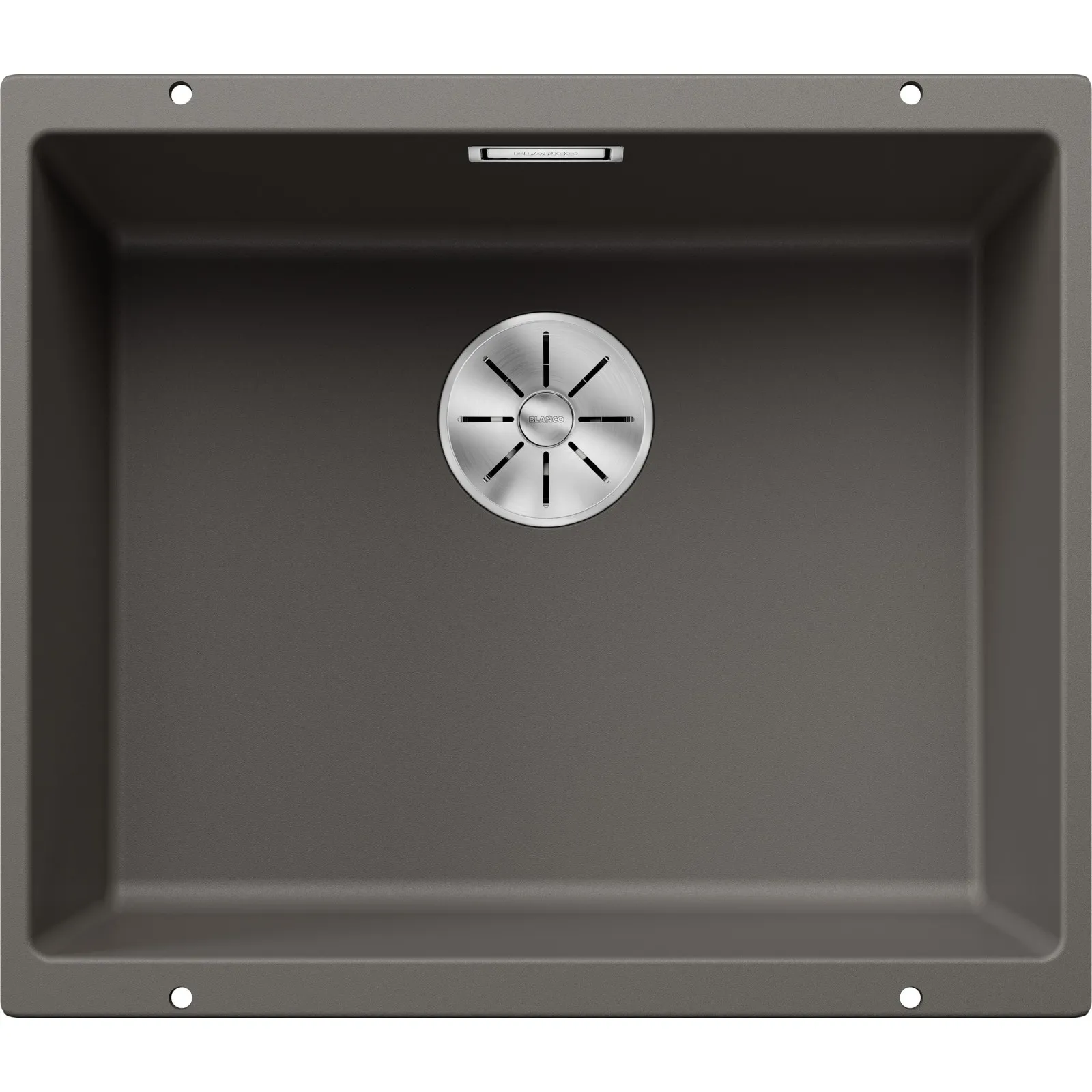 Chiuvetă de bucătărie din granit Blanco Subline 500-U (Vulcano Grey), montare sub blat