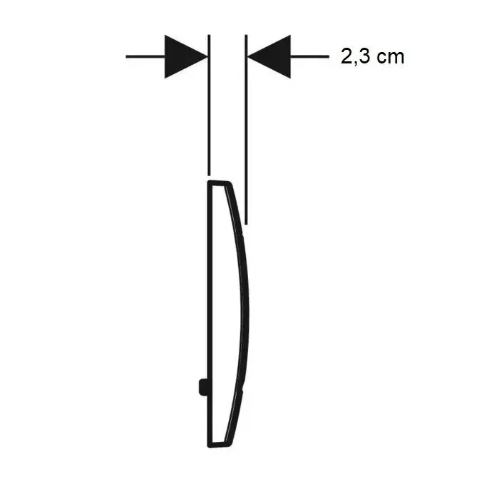 Buton de acționare Geberit Delta 30, crom lucios