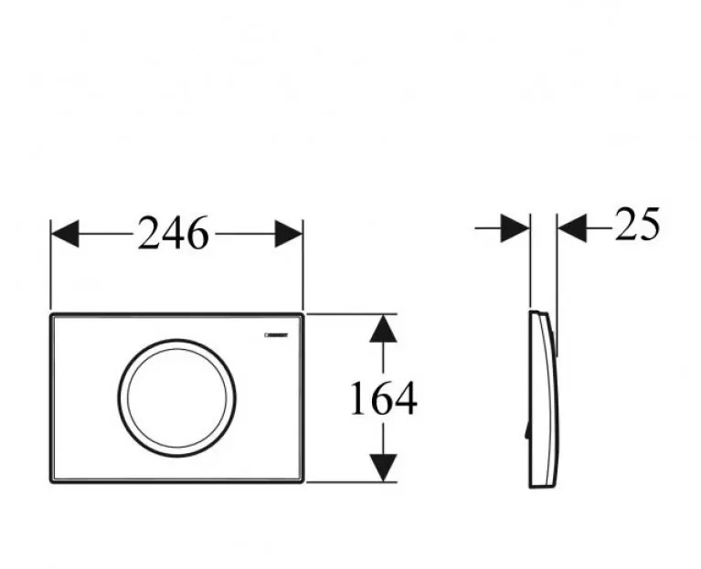 Buton de acționare Geberit Delta15
