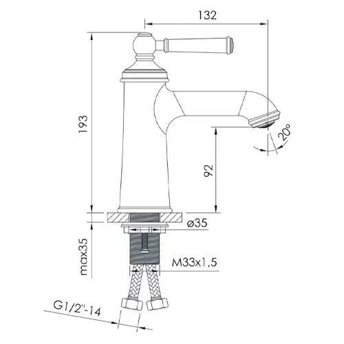 Robinet pentru bazin Imprese Hydrant  35 mm