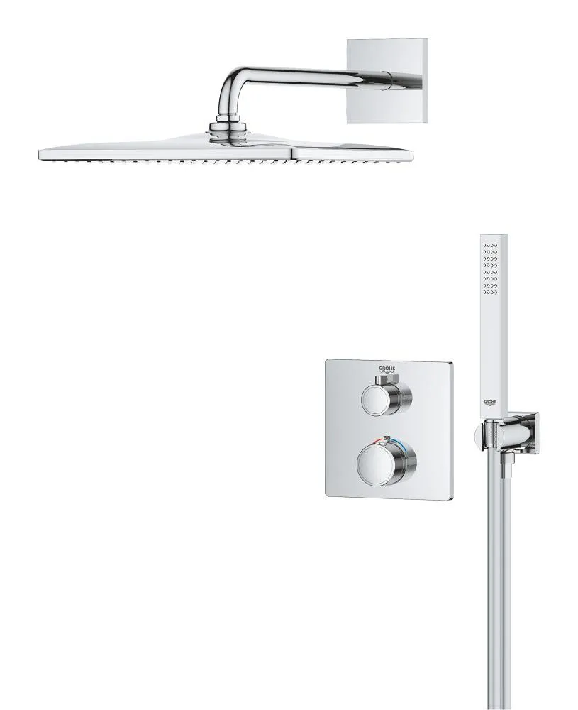 Sistem de duș încastrat GROHE Grohtherm Rainshower Mono 310 Cube 34870000