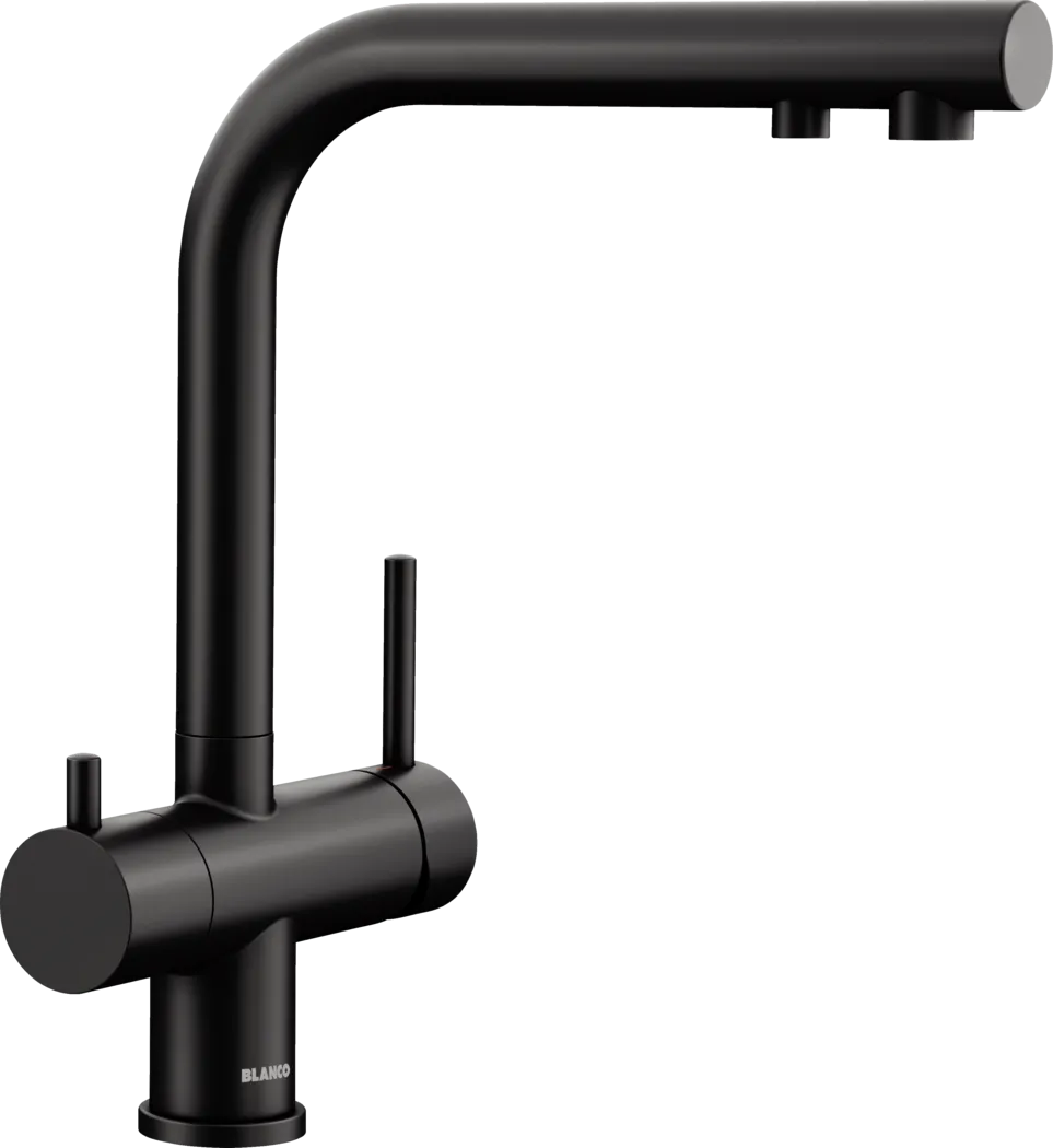 Baterie de bucătărie 3 în 1 Blanco Fontas II RH HP (Negru / Black), pentru filtru de apă, presiune înaltă