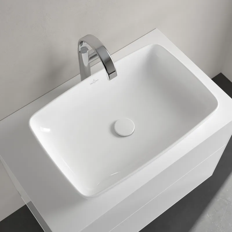 Lavoar pe blat Villeroy & Boch Artis 580 - 385 mm, White Alpin (41725801)