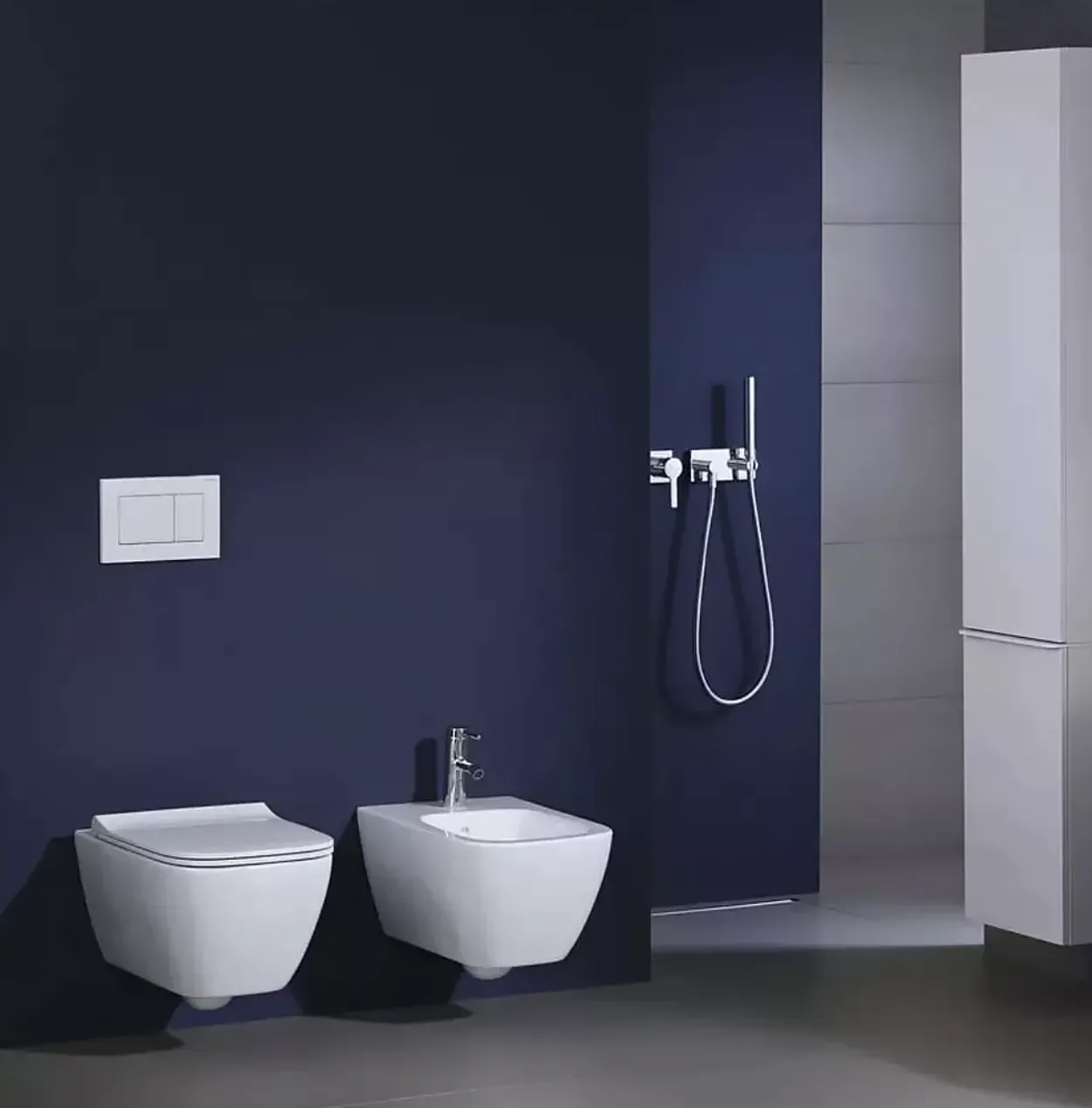 Bideu suspendat Geberit Smyle Square 500.209.01.1