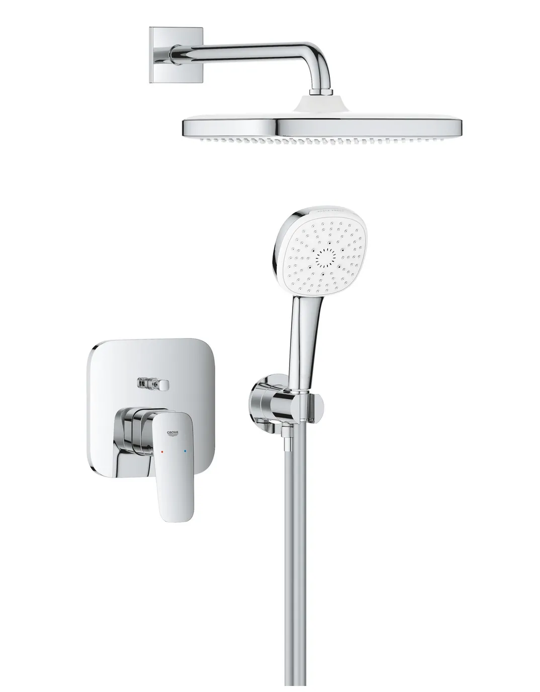 Set sistem de duș încastrat Grohe Cubeo cu cap de duș Tempesta 250 (1053360000)