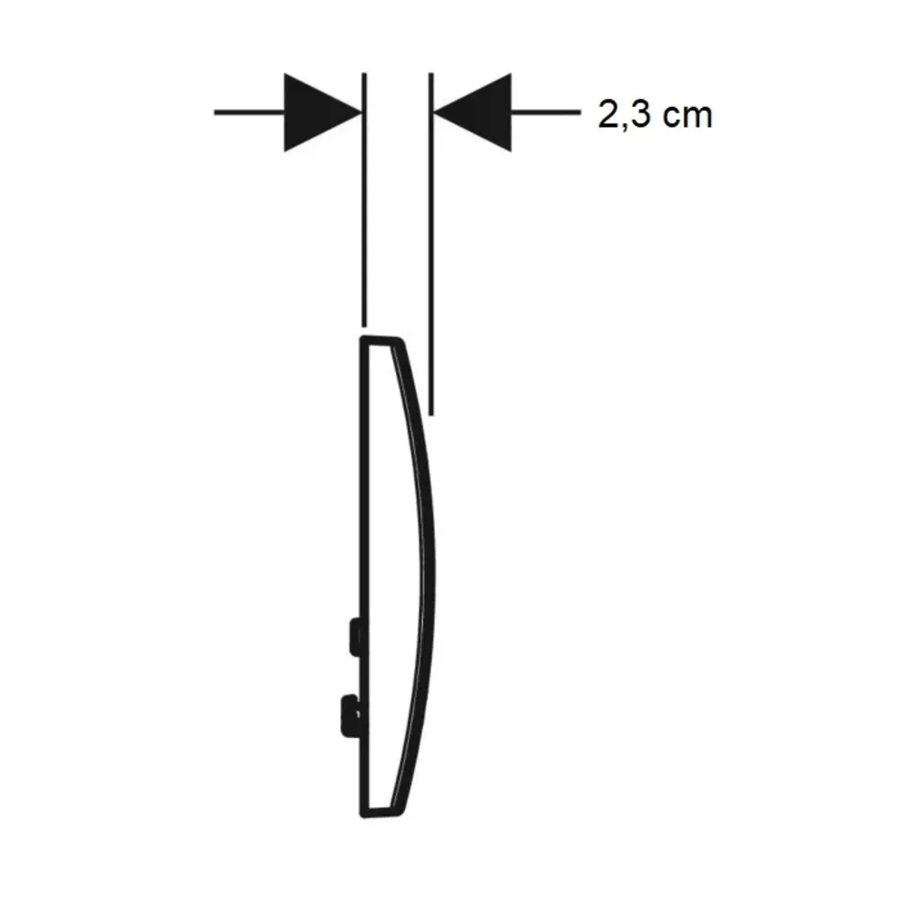 Buton de acționare Geberit Delta01  115.107.46.1  crom mat