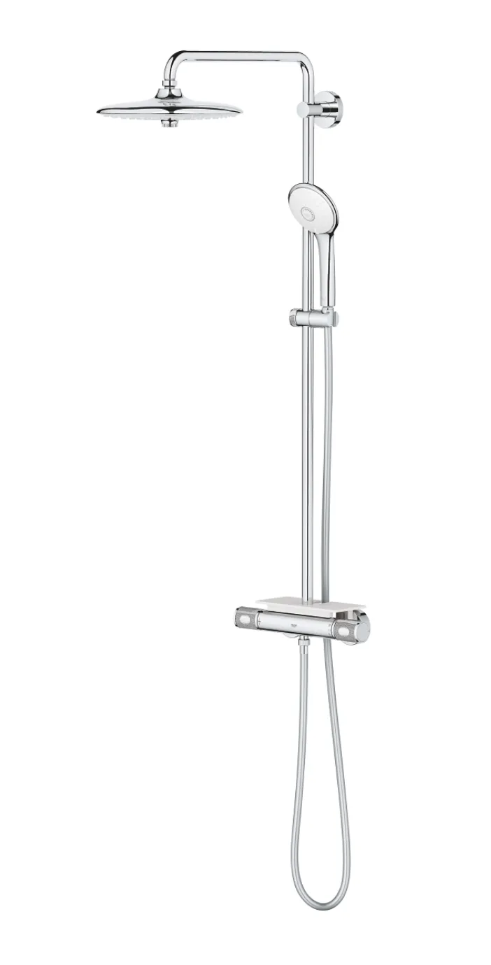 Set sistem de duș cu montaj pe perete Grohe Euphoria System 260 cu baterie termostatică, duș fix și duș de mână (27296003)