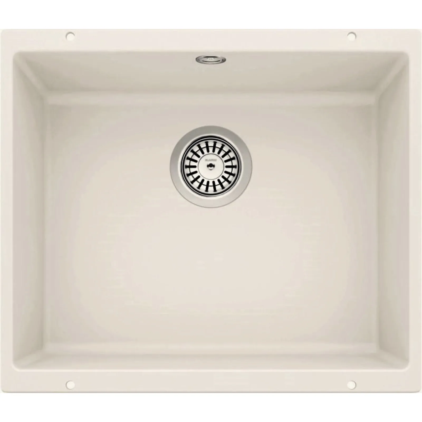 Chiuvetă de bucătărie din granit Blanco Rotan 500-U (Alb Soft / Soft White), montare sub blat
